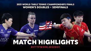 Ni X./De Nutte S. v Sun Y./Wang M. | 2021 World Table Tennis Championships Finals | WD | SF