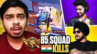 WORLD RECORD 85 SQUAD KILLS HIGHEST in ACE Dominator PUBG BEST Moments in PUBG Mobile