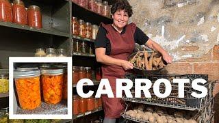 PRESERVING CARROTS (and babies in the barn)