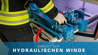 Einsatz der hydraulischen Winde