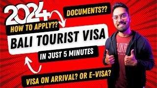 Bali Visa for Indians details 2024| How to apply for Bali visa | Bali Visa VS Bali e visa on arrival