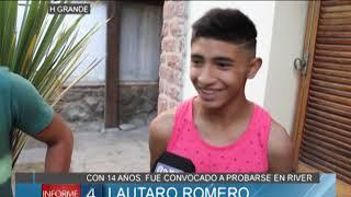 CON 14 AÑOS, FUE CONVOCADO A PROBARSE EN RIVER