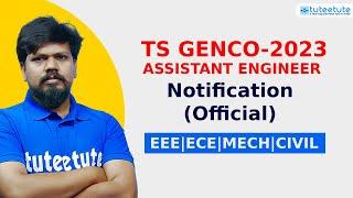 TS GENCO AE Notification - 2023 | Exam Date: 3rd DEC 2023 | #genco #tsgenco #eee #ece #mech