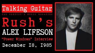 Rush's Alex Lifeson: The Complete 1985 "Power Windows" Interview