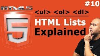 HTML List Tag Explained - Tutorial for Beginners