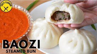 HOW TO MAKE BAOZI│ EASY DELICIOUS BAOZI RECIPE │STEAMED BUN│BAOZI│