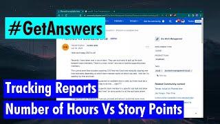 GetAnswers - Custom time tracking reports and  Story Points vs Hours