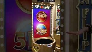 Payout €14,418,058 5000X Crazy Time  COIN FLIP BIG WIN!!  #crazytime #crazytimebigwin