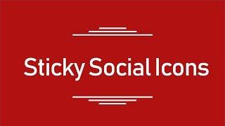 ( HTML || CSS ) Sticky Social Icons