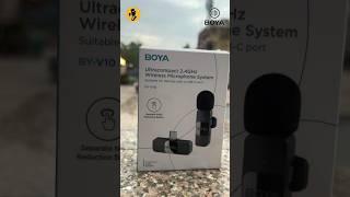 Boya BY-V10 Unboxing & Review || Budget Wireless Mic for YouTube & Instagram #shorts  #boya