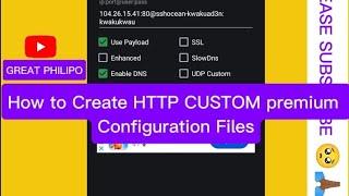 How To Create HTTP CUSTOM SSH premium files || 2024