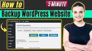 How to Backup WordPress Website 2024 [ 5 Minute ]
