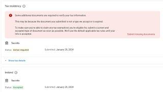  Adsense Google Ireland tax residency certificate info