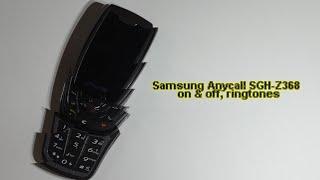 Samsung Anycall SGH-Z368 on & off, ringtones