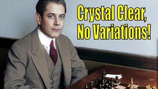 This Capablanca Game is All About Ideas...Pure Strategy!