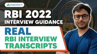 RBI Grade B 2022 Interview Questions | RBI Interview Transcripts