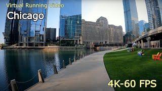 Virtual Running in Chicago | 4K HDR 60 FPS Treadmill Workout