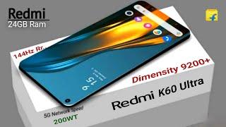 Redmi k60 Ultra 5G Official Lunch in India || Dimensity 9200 Plus, 24GB Ram  Full specifications,