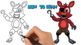 How to Draw Adventure Foxy | FNAF World | Step By Step Tutorial