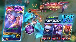 HARD GAME - Selena SKY PIERCER Damage ONE HIT Melawan Proplayer FANNY | MLBB