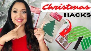 GRAB Burlap Gift Bags From Dollar Tree to make Christmas Decor