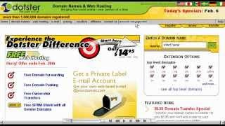 How to change Domain Name Server(DNS) at dotster.com - Host Department LLC