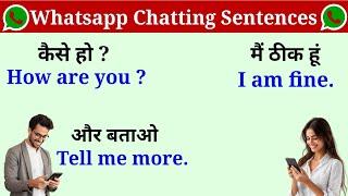 Whatsapp Chatting Sentences in English || Whatsapp chatting in english || Social media chatting