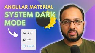 How to Detect & Match System Theme in Angular Material 19
