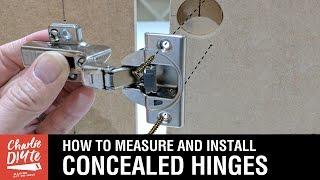 How to Measure & Install Concealed Hinges on Cabinet Doors