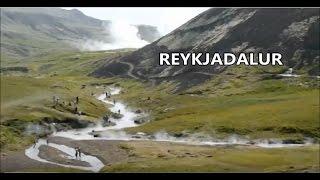 Reykjadalur valley in Iceland