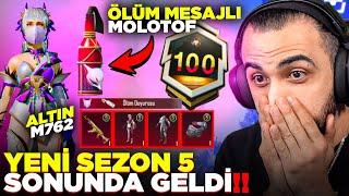 YENİ SEZON 5 GELDİ!! ALTIN M762 VE DESTANSI SETLER!! (RP 100 FULLEDİK) | PUBG MOBILE