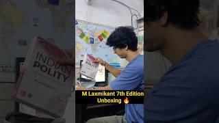 M Laxmikant Indian polity 7th edition Unboxing #upsc #upscmotivational #ias