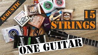 What are the BEST Acoustic Guitar Strings ? - Massive Shootout !