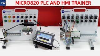 PLC Trainer with Allen Bradley Micro820 PLC and Panelview 800 HMI