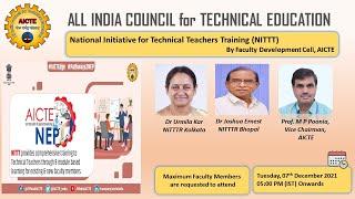 National Initiative for Technical Teachers' Training (NITTT) Webinar