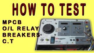 how to testing circuit breakers & overload relay with megger ms-2a currant injecter
