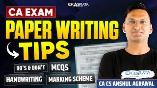 CA Exam Paper Writing Tips | CA Exam Paper Presentation Tips By CA CS Anshul Agrawal