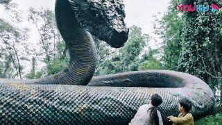 The boy became friends with a big snake when running from a monster! | Snake 3 | YOUKU MONSTER MOVIE