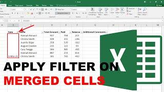 How to apply filter on merged cells in Microsoft Excel | Microsoft excel tips and tricks