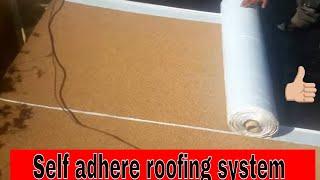 Self Adhere Roofing for flat roofs , SBS  "Peel and Stick ruberoid roofing" , anyone can do it !