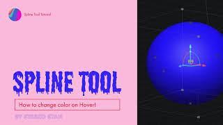 Spline 3D Design App Tutorial: Change Color on Hover