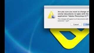 Change your "Open With" Settings in MAC OSX