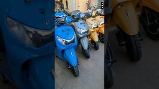 Hero Pleasure Plus #scooter colors - blue, black, yellow, grey