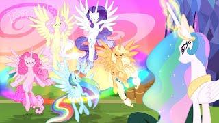 CELESTIA TRANSFORMS ALL MANE 6 IN ALICORNS!! – MLP TALES