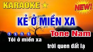 Kẻ Ở Miền Xa Karaoke Tone Nam (C#m) | Trung Hiếu Karaoke