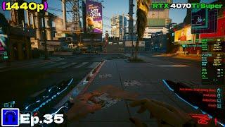 Cyberpunk 2077 Gameplay (with Benchmark) (1440p) (2025) - RTX 4070 Ti Super Ep.35