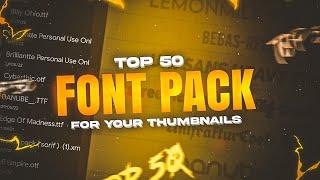 TOP 50+ GAMING FONT PACK FOR FREE|| Best Gaming Fonts For Thumbnail || Pixellab Fonts Pack