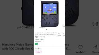 HANDHELD VIDEO GAME WITH [400] CLASSIC SUP GAMES FROM MEESHO#shorts #yt #cute #toys #prettythings