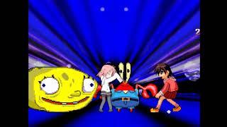 MUGEN - Akira Kogami VS SpongeBob & Tomo Takino