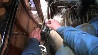 How a Sopwith Camel rotary engine is controlled